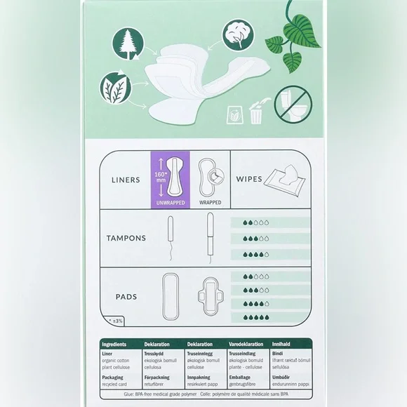 Natracare Organic Cotton Panty Liners (Thong) NWT - Picture 2 of 6